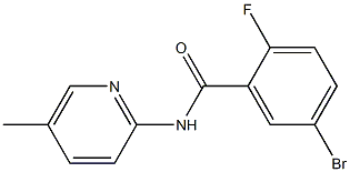 5-bromo-2-fluoro-N-(5-methylpyridin-2-yl)benzamide Structure