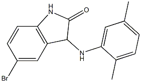 5-bromo-3-[(2,5-dimethylphenyl)amino]-2,3-dihydro-1H-indol-2-one 구조식 이미지
