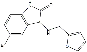 5-bromo-3-[(2-furylmethyl)amino]-1,3-dihydro-2H-indol-2-one Structure