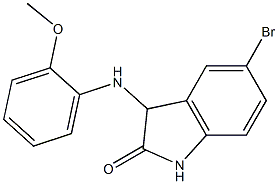 5-bromo-3-[(2-methoxyphenyl)amino]-2,3-dihydro-1H-indol-2-one 구조식 이미지