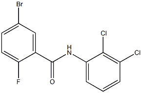 5-bromo-N-(2,3-dichlorophenyl)-2-fluorobenzamide 구조식 이미지