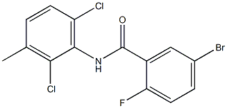 5-bromo-N-(2,6-dichloro-3-methylphenyl)-2-fluorobenzamide 구조식 이미지