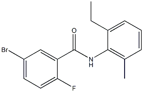 5-bromo-N-(2-ethyl-6-methylphenyl)-2-fluorobenzamide 구조식 이미지