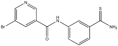 5-bromo-N-(3-carbamothioylphenyl)pyridine-3-carboxamide Structure