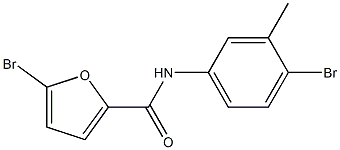 5-bromo-N-(4-bromo-3-methylphenyl)furan-2-carboxamide 구조식 이미지