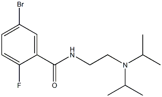 5-bromo-N-[2-(diisopropylamino)ethyl]-2-fluorobenzamide 구조식 이미지