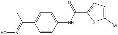 5-bromo-N-{4-[(1E)-N-hydroxyethanimidoyl]phenyl}thiophene-2-carboxamide Structure