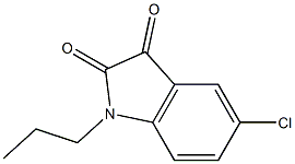 5-chloro-1-propyl-2,3-dihydro-1H-indole-2,3-dione Structure