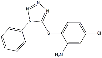 5-chloro-2-[(1-phenyl-1H-1,2,3,4-tetrazol-5-yl)sulfanyl]aniline 구조식 이미지