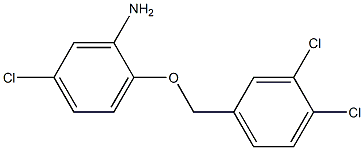 5-chloro-2-[(3,4-dichlorophenyl)methoxy]aniline 구조식 이미지