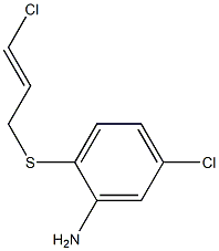 5-chloro-2-[(3-chloroprop-2-en-1-yl)sulfanyl]aniline 구조식 이미지