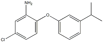 5-chloro-2-[3-(propan-2-yl)phenoxy]aniline Structure