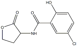 5-chloro-2-hydroxy-N-(2-oxooxolan-3-yl)benzamide Structure