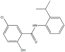 5-chloro-2-hydroxy-N-[2-(propan-2-yl)phenyl]benzamide Structure