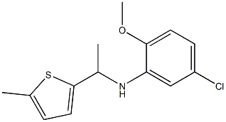 5-chloro-2-methoxy-N-[1-(5-methylthiophen-2-yl)ethyl]aniline 구조식 이미지