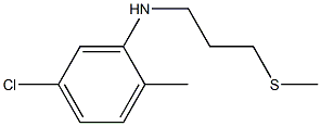 5-chloro-2-methyl-N-[3-(methylsulfanyl)propyl]aniline Structure