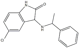 5-chloro-3-[(1-phenylethyl)amino]-2,3-dihydro-1H-indol-2-one 구조식 이미지