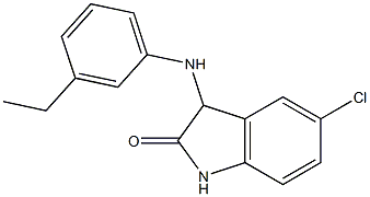 5-chloro-3-[(3-ethylphenyl)amino]-2,3-dihydro-1H-indol-2-one Structure