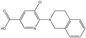 5-chloro-6-(1,2,3,4-tetrahydroisoquinolin-2-yl)pyridine-3-carboxylic acid 구조식 이미지