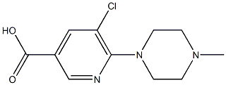 5-chloro-6-(4-methylpiperazin-1-yl)pyridine-3-carboxylic acid Structure
