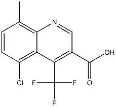 5-chloro-8-methyl-4-(trifluoromethyl)quinoline-3-carboxylic acid Structure