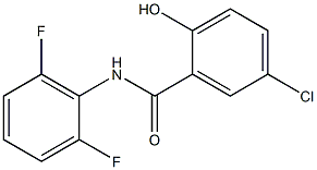 5-chloro-N-(2,6-difluorophenyl)-2-hydroxybenzamide 구조식 이미지