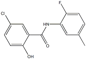 5-chloro-N-(2-fluoro-5-methylphenyl)-2-hydroxybenzamide Structure