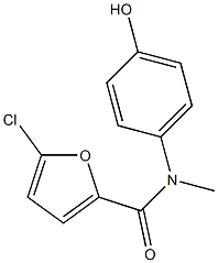 5-chloro-N-(4-hydroxyphenyl)-N-methylfuran-2-carboxamide 구조식 이미지