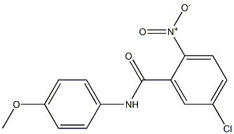 5-chloro-N-(4-methoxyphenyl)-2-nitrobenzamide 구조식 이미지