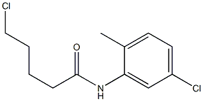 5-chloro-N-(5-chloro-2-methylphenyl)pentanamide 구조식 이미지