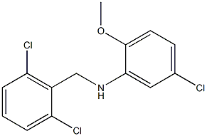 5-chloro-N-[(2,6-dichlorophenyl)methyl]-2-methoxyaniline Structure