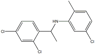 5-chloro-N-[1-(2,4-dichlorophenyl)ethyl]-2-methylaniline Structure