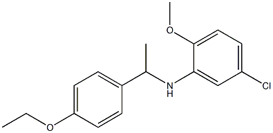 5-chloro-N-[1-(4-ethoxyphenyl)ethyl]-2-methoxyaniline 구조식 이미지