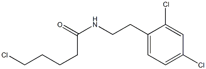 5-chloro-N-[2-(2,4-dichlorophenyl)ethyl]pentanamide 구조식 이미지