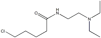 5-chloro-N-[2-(diethylamino)ethyl]pentanamide 구조식 이미지