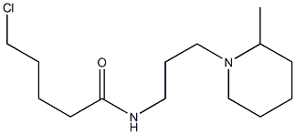 5-chloro-N-[3-(2-methylpiperidin-1-yl)propyl]pentanamide 구조식 이미지