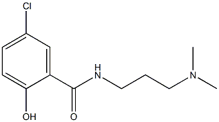 5-chloro-N-[3-(dimethylamino)propyl]-2-hydroxybenzamide 구조식 이미지