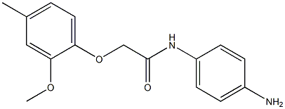 N-(4-aminophenyl)-2-(2-methoxy-4-methylphenoxy)acetamide 구조식 이미지
