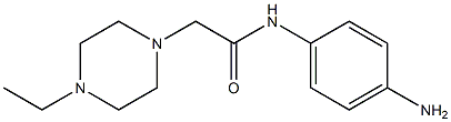 N-(4-aminophenyl)-2-(4-ethylpiperazin-1-yl)acetamide 구조식 이미지