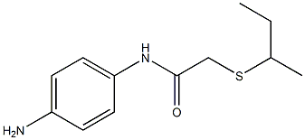 N-(4-aminophenyl)-2-(butan-2-ylsulfanyl)acetamide Structure