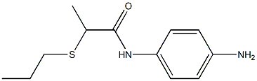 N-(4-aminophenyl)-2-(propylsulfanyl)propanamide Structure