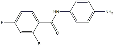 N-(4-aminophenyl)-2-bromo-4-fluorobenzamide 구조식 이미지