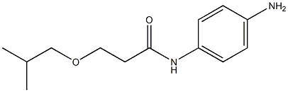 N-(4-aminophenyl)-3-(2-methylpropoxy)propanamide 구조식 이미지