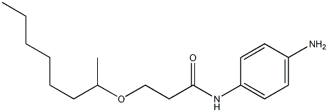 N-(4-aminophenyl)-3-(octan-2-yloxy)propanamide Structure