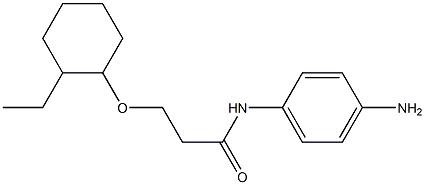 N-(4-aminophenyl)-3-[(2-ethylcyclohexyl)oxy]propanamide 구조식 이미지