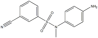 N-(4-aminophenyl)-3-cyano-N-methylbenzene-1-sulfonamide 구조식 이미지