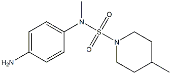 N-(4-aminophenyl)-N,4-dimethylpiperidine-1-sulfonamide 구조식 이미지