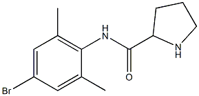 N-(4-bromo-2,6-dimethylphenyl)pyrrolidine-2-carboxamide 구조식 이미지