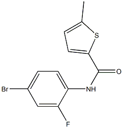 N-(4-bromo-2-fluorophenyl)-5-methylthiophene-2-carboxamide Structure