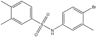 N-(4-bromo-3-methylphenyl)-3,4-dimethylbenzene-1-sulfonamide 구조식 이미지